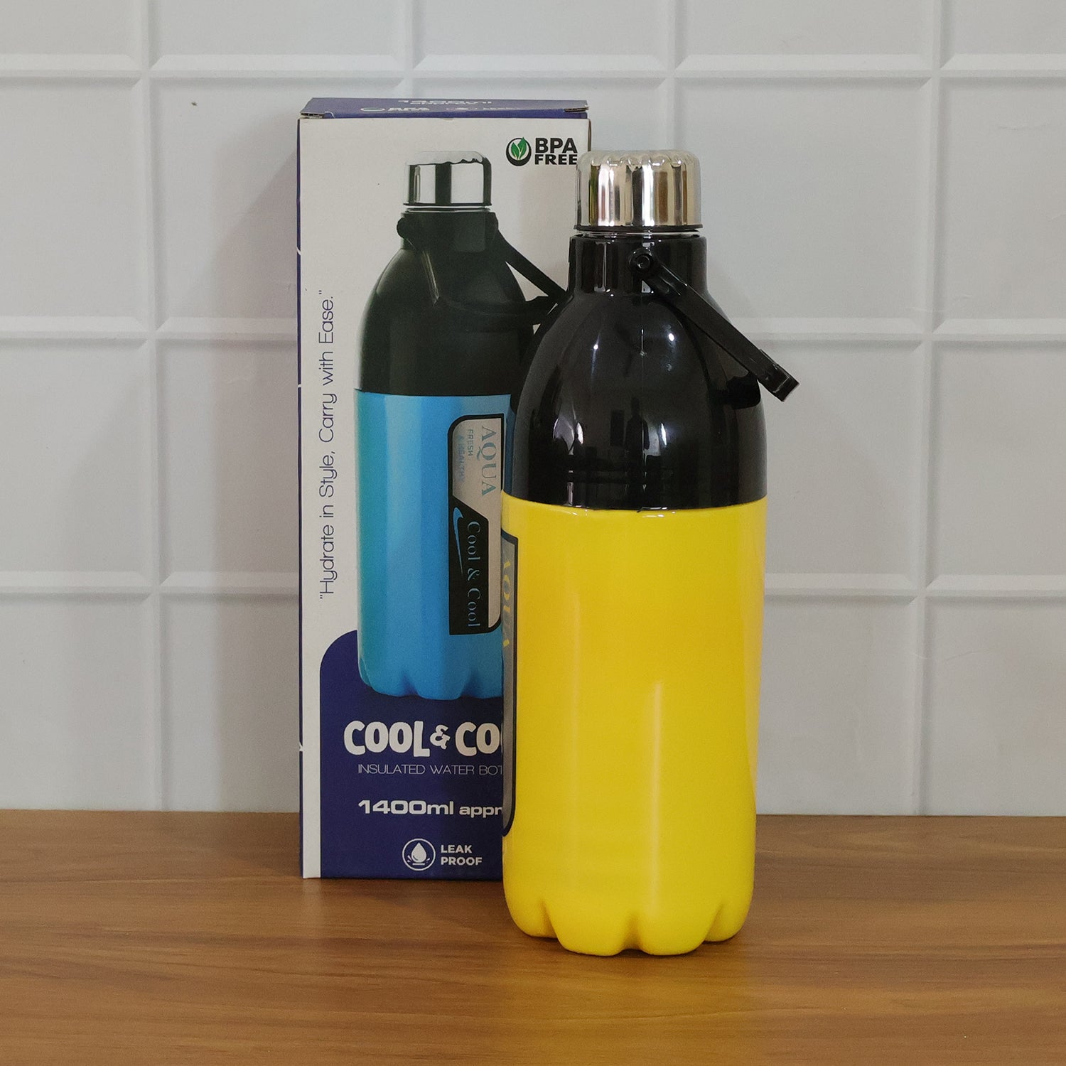 Large Capacity Leakproof Water Bottle (1 Pc 1400ml Approx)
