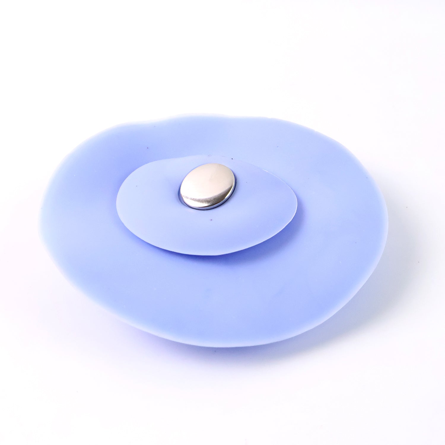 Creative 2-in-1 Blue Silicone Sewer Sink Sealer Cover Drainer (Multicolour  1 Pc)
