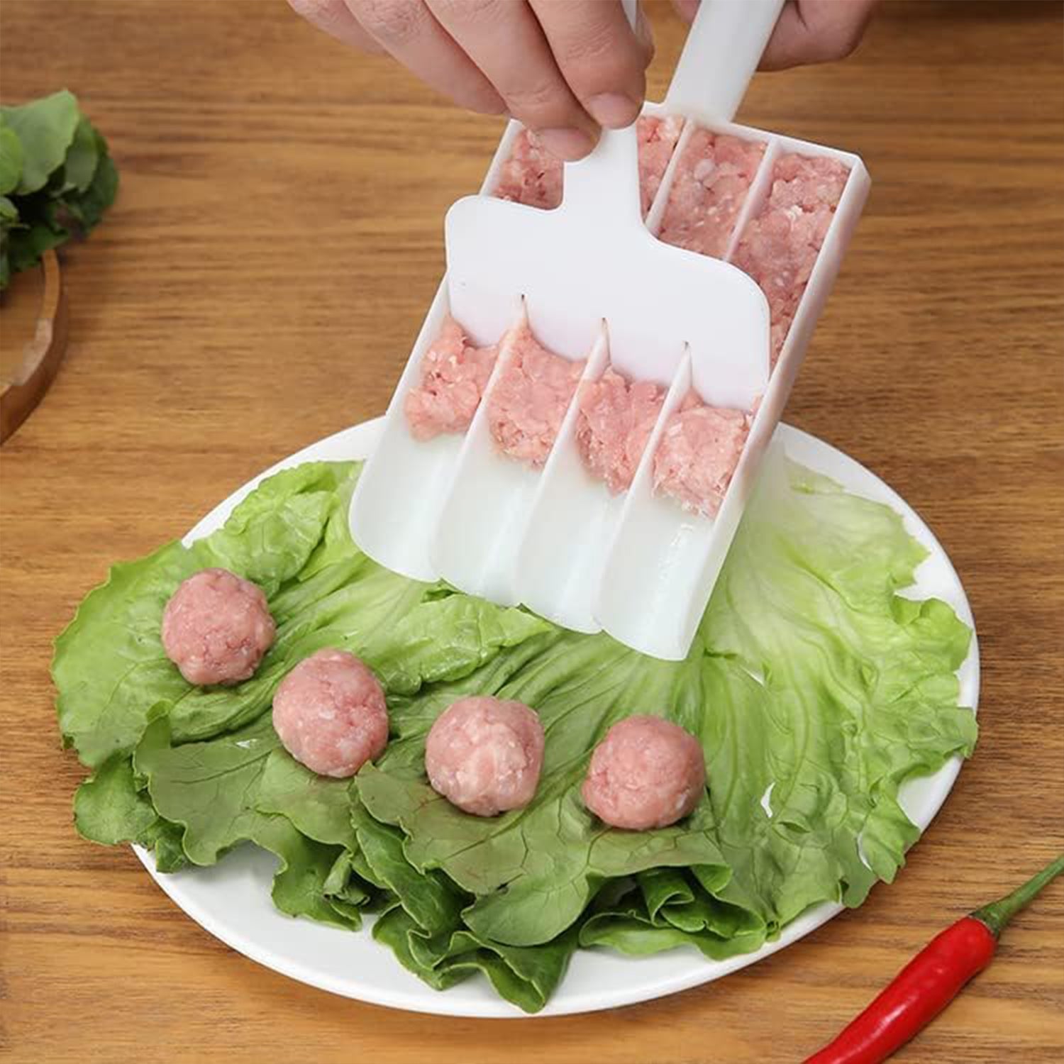 Manual Food Slicing  Frying Press Tool (1 Set)