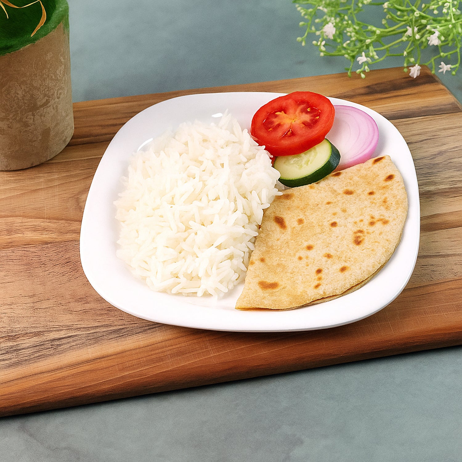 Premium Square Dinner Plate (28 Cm  1 Pc)
