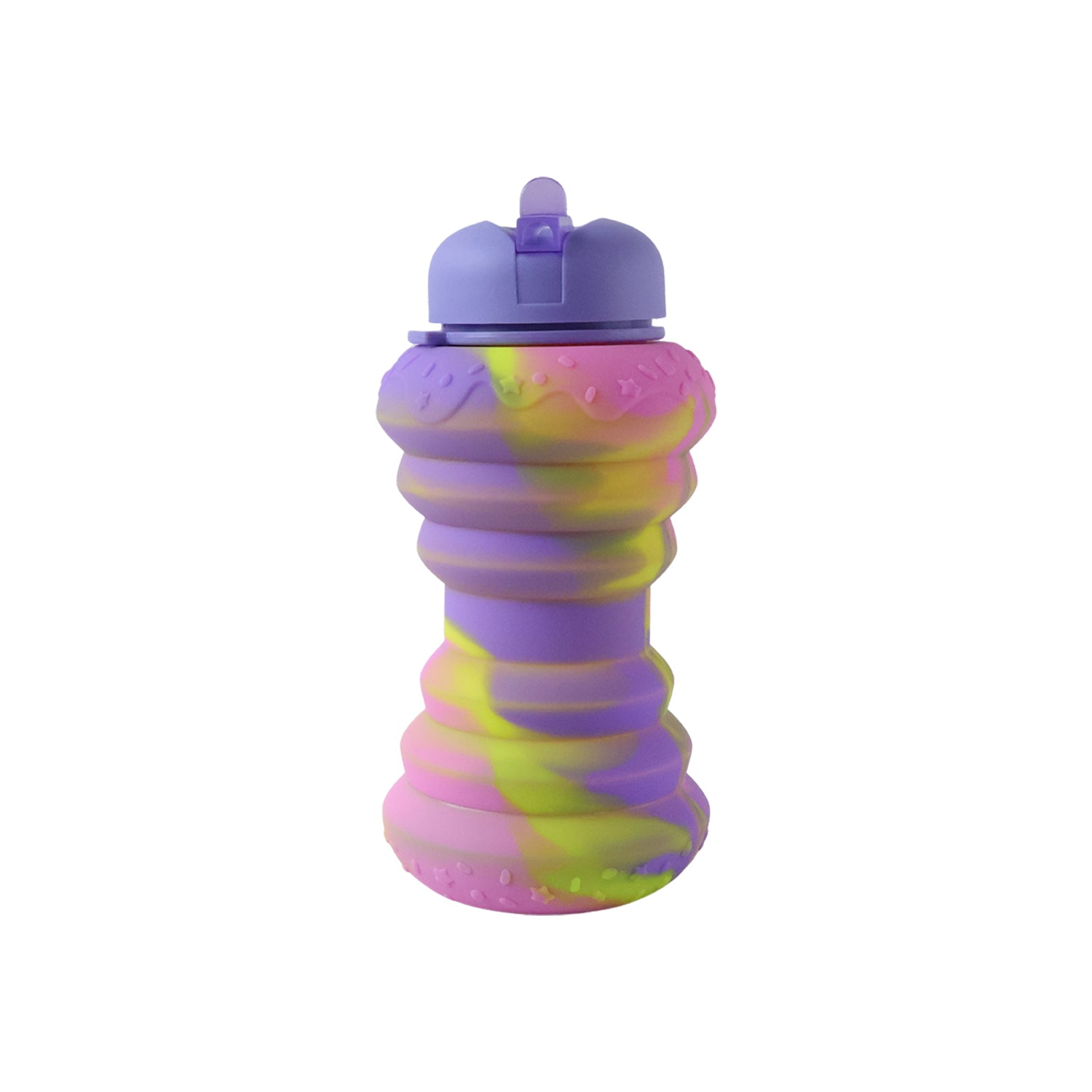 Silicone Style Collapsible Foldable Sports Water Bottle 600 Ml (1 Pc)