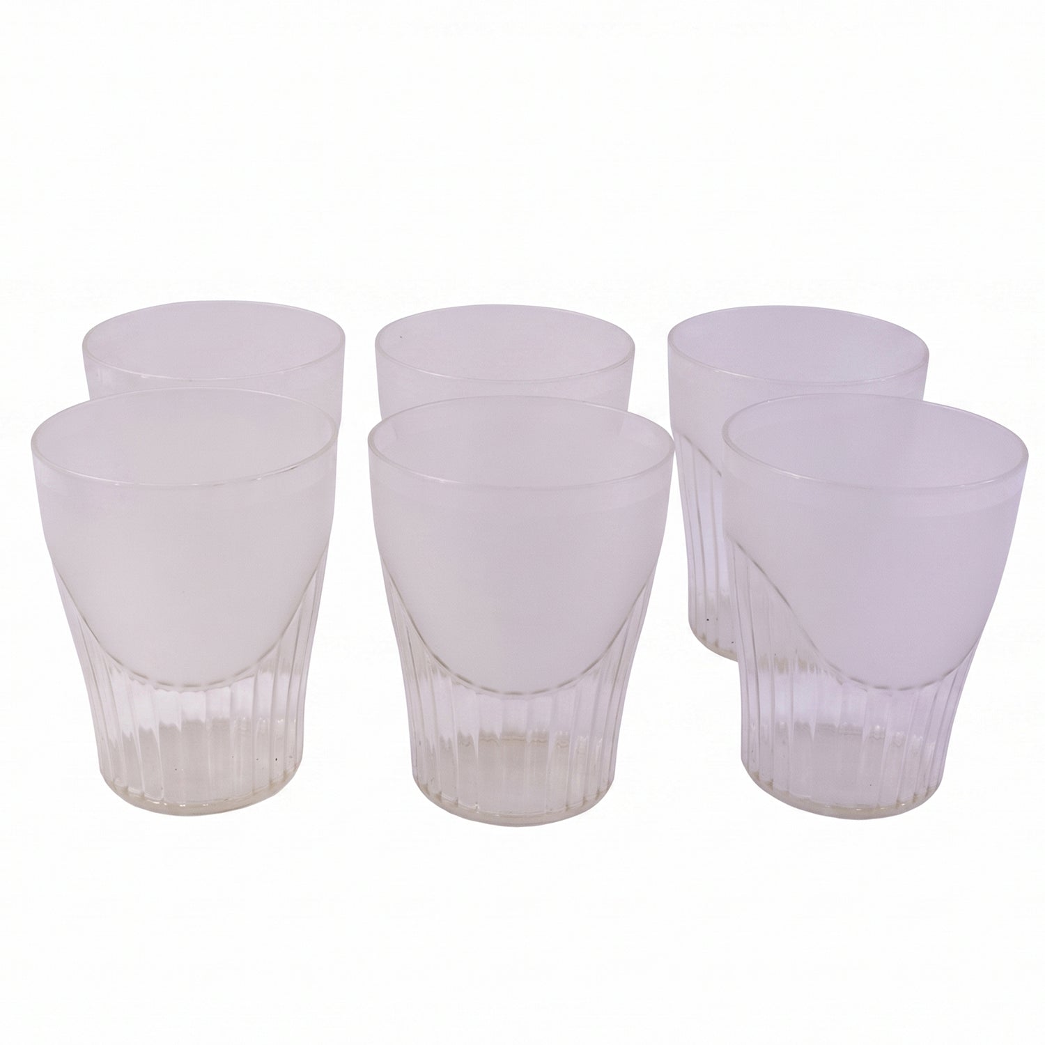 Classic Plastic Juice Glass Set Unbreakable Water Tumbler For Home (6 Pc Set)