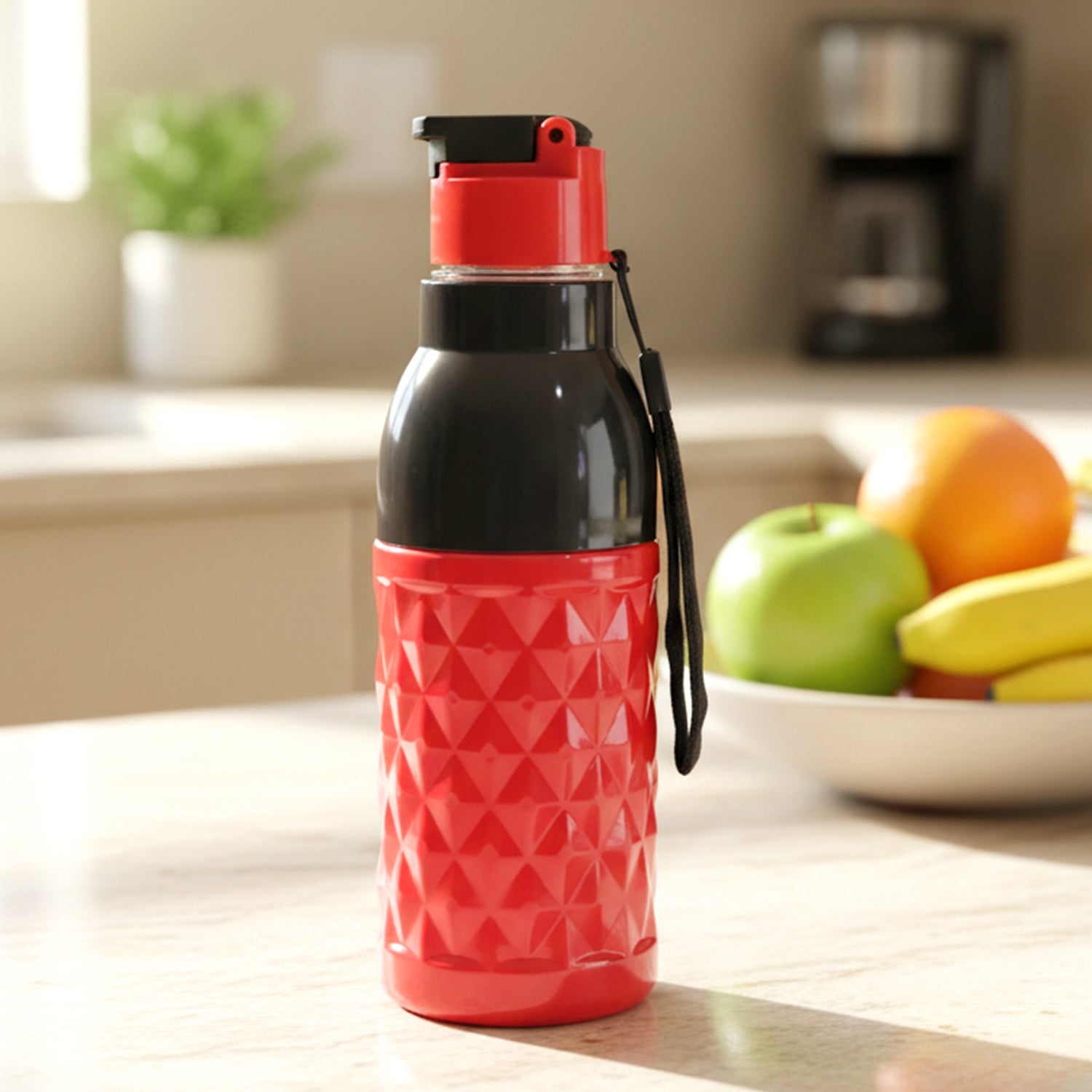 Plastic 1000 Ml Approx Sports Water Bottle (1 Pc)