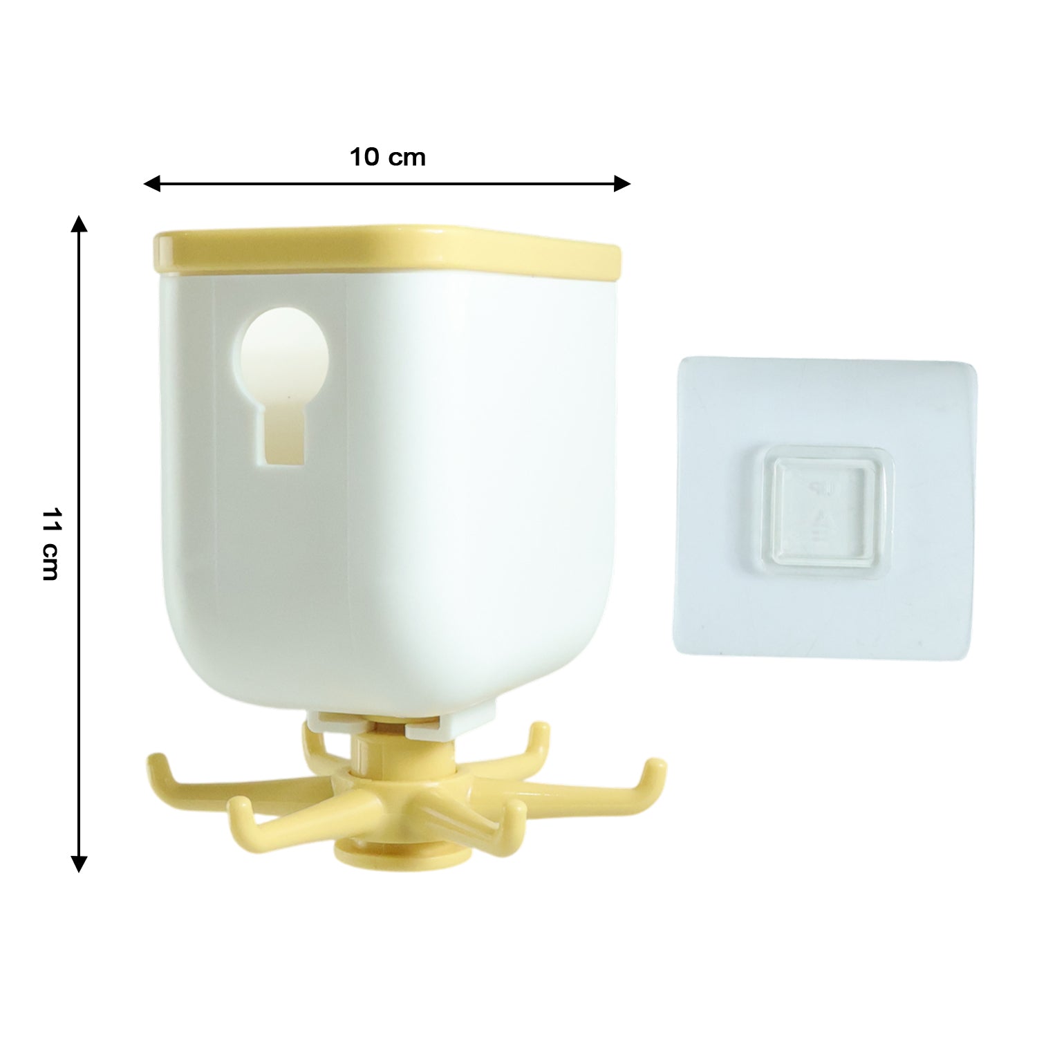 360 Rotating Storage Heavy Duty Sticky Wall Hook (1 Pc)