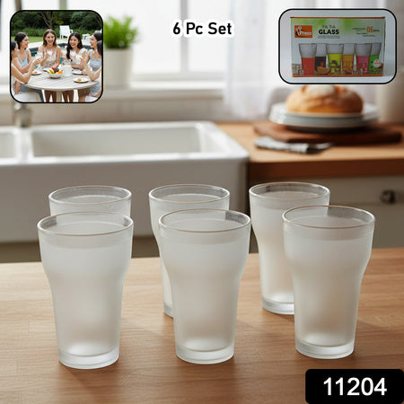 Prexo Unbreakable Plastic Drinking Water Glass (6 Pc Set 300 Ml Approx)