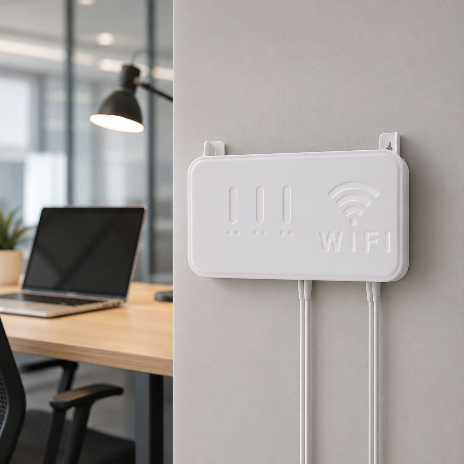 Wall Mount Wifi Router Holder Storage Box Organizer Rack With Screws (1 Pc)