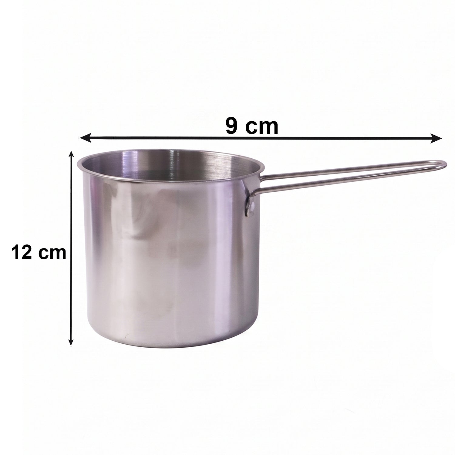Stainless Steel Deep Frying Pot With Strainer Basket Set For Kitchen (1 Set)