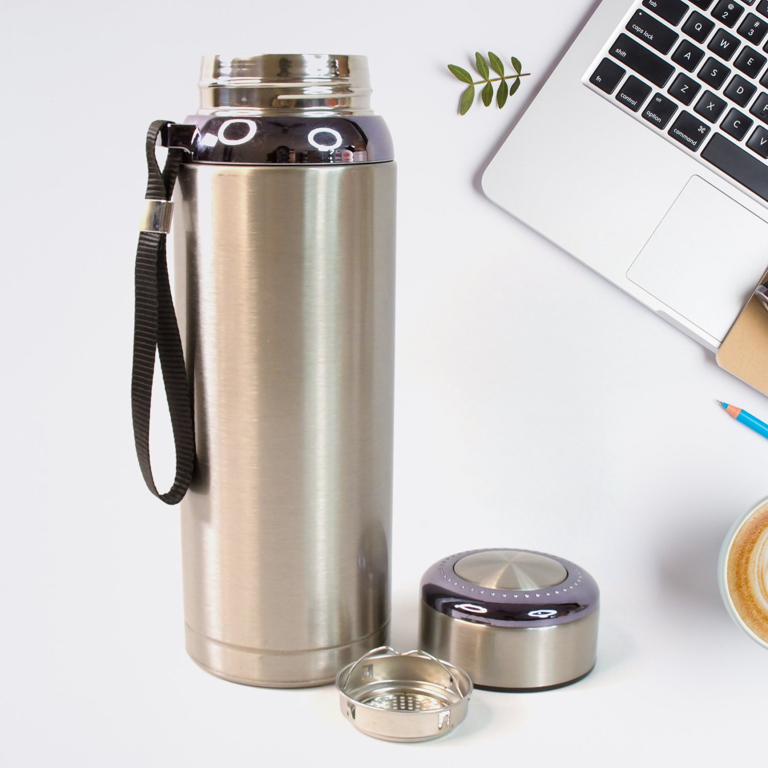 5875 800ml Stainless Steel Water Bottle For Men Women Kids  Thermos Flask  Reusable Leak-proof Thermos Steel For Home Office Gym Fridge Travelling