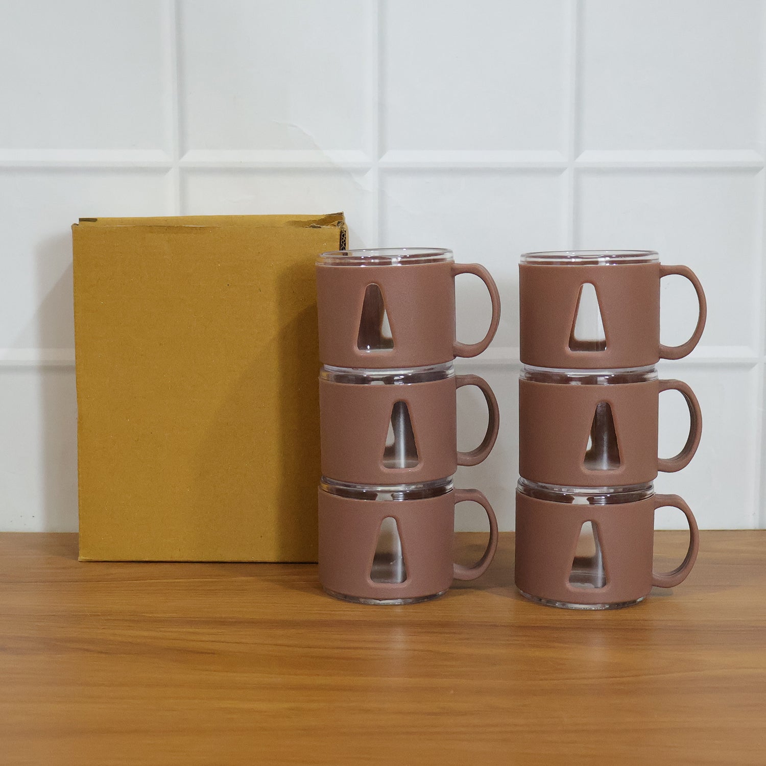 Premium Round Tea Cup Set (6 Pc Set)