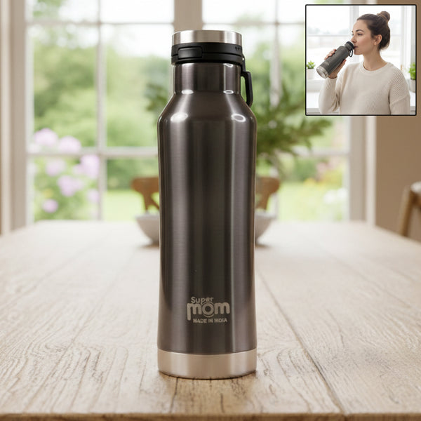 Supermom 500 Ml Stainless Steel Insulated Hydro Water Bottle Vacuum Flask
